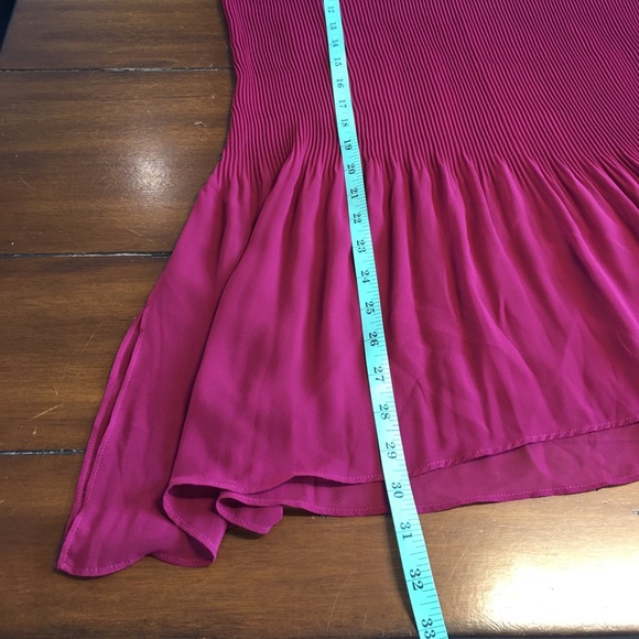 EUC BGBGeneration Pink asymmetrical sheer tank - Picture 3 of 4